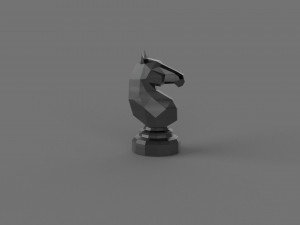 3D LOW POLY HORSE PRINTABLE MODEL 3D 모델