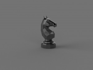 3D LOW POLY HORSE PRINTABLE MODEL 3D 모델