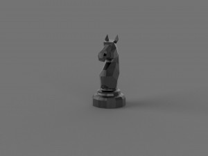 3D LOW POLY HORSE PRINTABLE MODEL 3D 모델