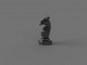 3D LOW POLY HORSE PRINTABLE MODEL 3D 모델