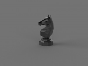 3D LOW POLY HORSE PRINTABLE MODEL 3D 모델