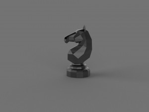 3D LOW POLY HORSE PRINTABLE MODEL 3D 모델