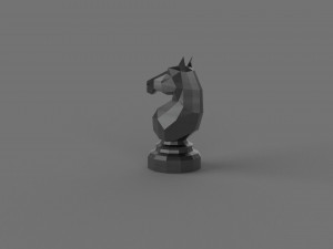 3D LOW POLY HORSE PRINTABLE MODEL 3D 모델