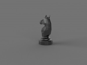 3D LOW POLY HORSE PRINTABLE MODEL 3D 모델