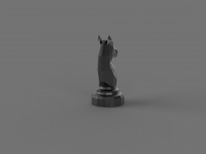 3D LOW POLY HORSE PRINTABLE MODEL 3D 모델