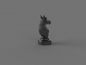 3D LOW POLY HORSE PRINTABLE MODEL 3D 모델