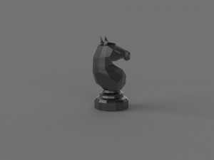 3D LOW POLY HORSE PRINTABLE MODEL 3D 모델