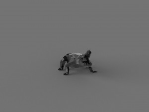 3D LOW POLY CROCODILE PRINTABLE MODEL Modelo 3D