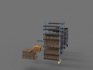 3d rack system equpment props 3D-Modell