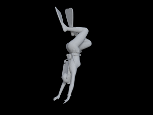 3d scuba poses for printing 3D 打印模型