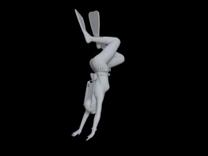 3d scuba poses for printing 3D Print Model