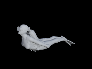 3d scuba poses for printing 3D 打印模型