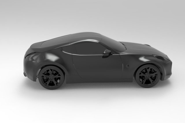 NISSAN 370Z READY TO PRINT MODEL Model Cetak 3D .c4d .max .obj .3ds .fbx .stl .blend 