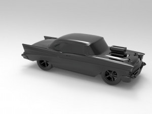 Chevrolet Bel Air Car READY TO PRINT MODEL 3Dプリントモデル