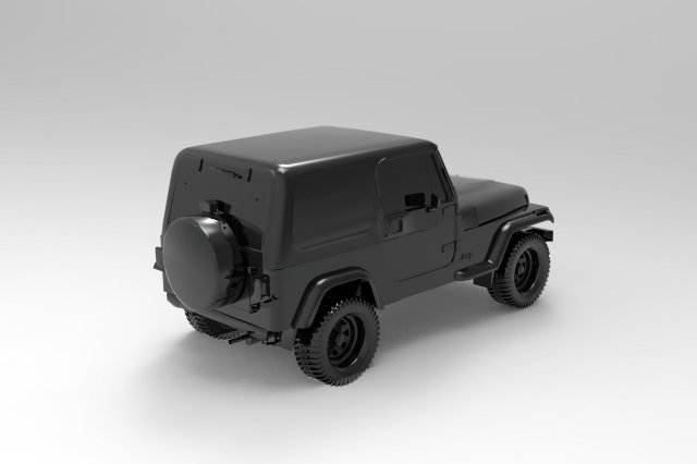 JEEP READY TO PRINT MODEL 3D Print Model .c4d .max .obj .3ds .fbx .stl .blend 