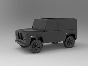 Land Rover Defender Car READY TO PRINT MODEL 3Dプリントモデル