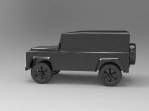 Land Rover Defender Car READY TO PRINT MODEL 3D 打印模型