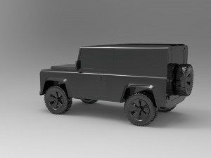 Land Rover Defender Car READY TO PRINT MODEL 3D 打印模型