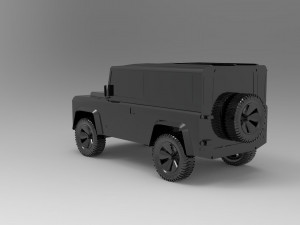 Land Rover Defender Car READY TO PRINT MODEL 3D 打印模型