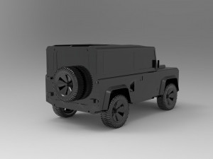 Land Rover Defender Car READY TO PRINT MODEL 3D 打印模型