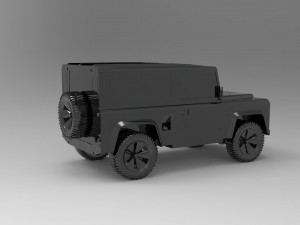 Land Rover Defender Car READY TO PRINT MODEL 3D 打印模型