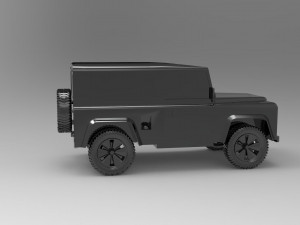 Land Rover Defender Car READY TO PRINT MODEL 3D 打印模型