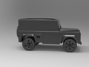 Land Rover Defender Car READY TO PRINT MODEL 3D 打印模型