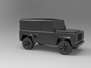 Land Rover Defender Car READY TO PRINT MODEL 3D 打印模型