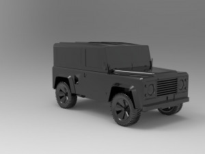 Land Rover Defender Car READY TO PRINT MODEL 3D 打印模型