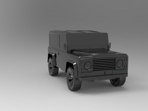 Land Rover Defender Car READY TO PRINT MODEL 3D 打印模型