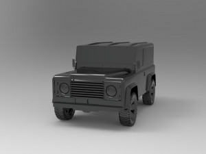 Land Rover Defender Car READY TO PRINT MODEL 3D 打印模型