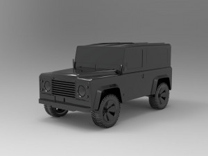 Land Rover Defender Car READY TO PRINT MODEL 3D 打印模型