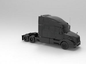 Tractor truck READY TO PRINT MODEL Modèles 3D en vedette