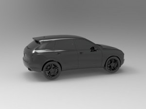 Porsche Cayenne II Turbo car READY TO PRINT MODEL Model Cetak 3D