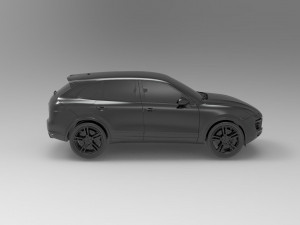 Porsche Cayenne II Turbo car READY TO PRINT MODEL Model Cetak 3D