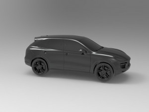 Porsche Cayenne II Turbo car READY TO PRINT MODEL Model Cetak 3D