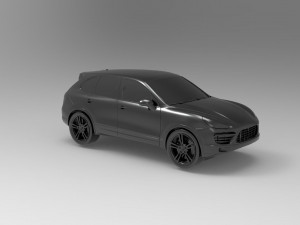 Porsche Cayenne II Turbo car READY TO PRINT MODEL Model Cetak 3D