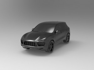 Porsche Cayenne II Turbo car READY TO PRINT MODEL Model Cetak 3D