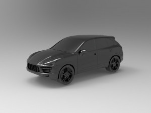 Porsche Cayenne II Turbo car READY TO PRINT MODEL Model Cetak 3D