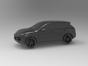 Porsche Cayenne II Turbo car READY TO PRINT MODEL Model Cetak 3D
