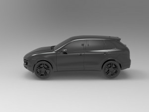 Porsche Cayenne II Turbo car READY TO PRINT MODEL Model Cetak 3D
