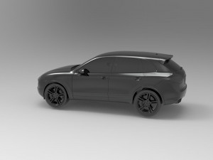 Porsche Cayenne II Turbo car READY TO PRINT MODEL Model Cetak 3D