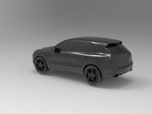 Porsche Cayenne II Turbo car READY TO PRINT MODEL Model Cetak 3D