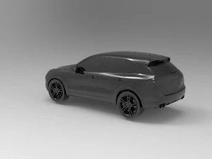 Porsche Cayenne II Turbo car READY TO PRINT MODEL 3D Print Model