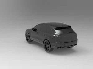 Porsche Cayenne II Turbo car READY TO PRINT MODEL 3D Print Model