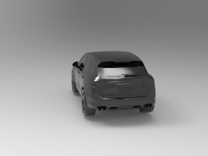 Porsche Cayenne II Turbo car READY TO PRINT MODEL Model Cetak 3D