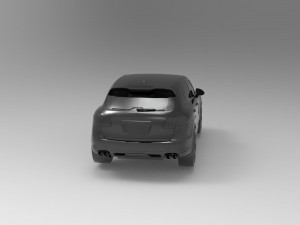 Porsche Cayenne II Turbo car READY TO PRINT MODEL Model Cetak 3D