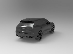 Porsche Cayenne II Turbo car READY TO PRINT MODEL Model Cetak 3D