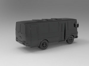 PAZ-3205 car - Bus READY TO PRINT MODEL Modèles 3D en vedette