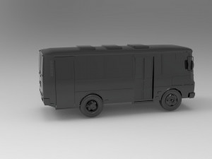 PAZ-3205 car - Bus READY TO PRINT MODEL Modèles 3D en vedette